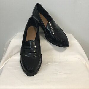 Asos Design Faux Patent Leather Mail Loafer Size 9